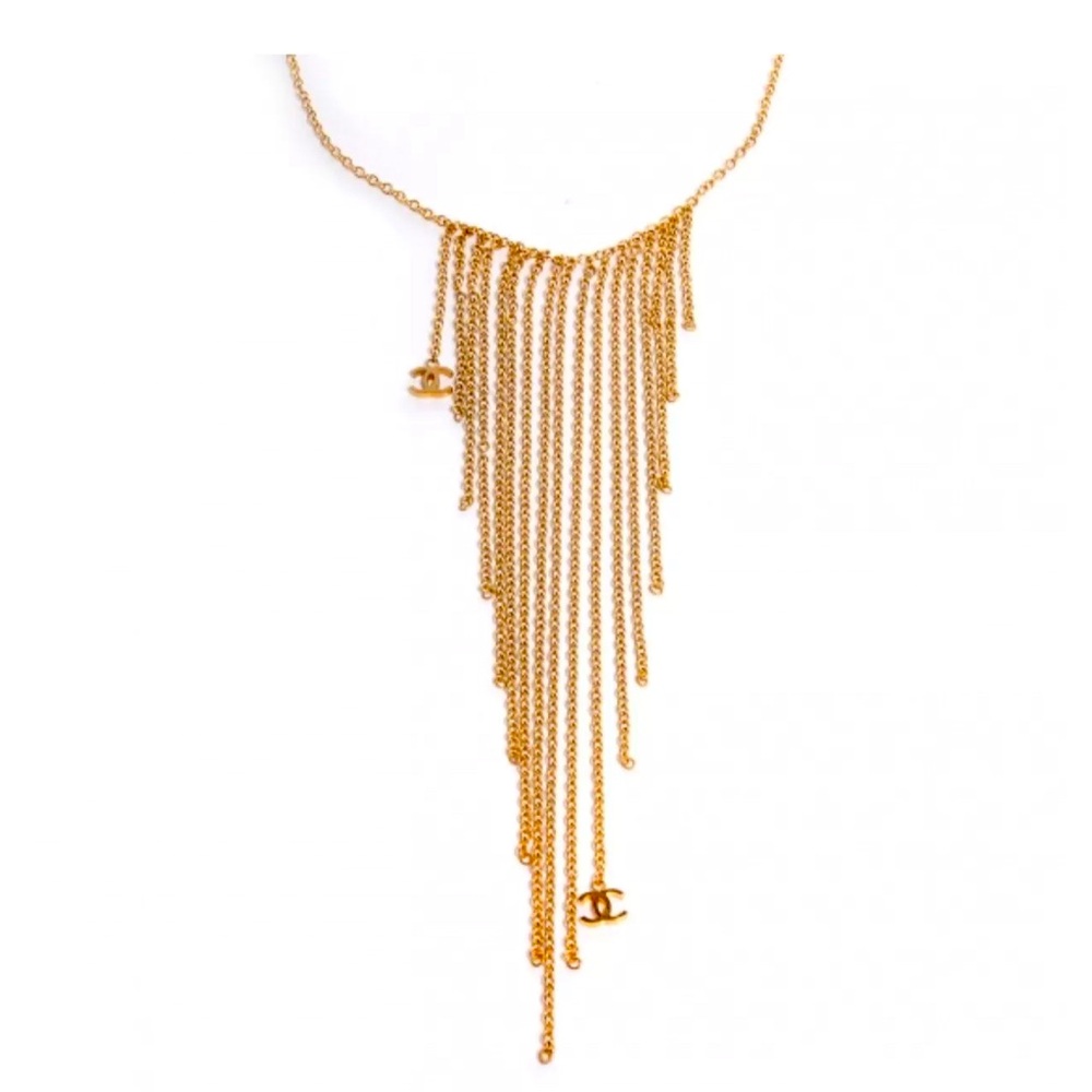 CHANEL 🔶🔶Gold Chain Fringe Necklace
